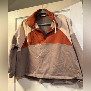 Staccato Two-Tone Knit Top